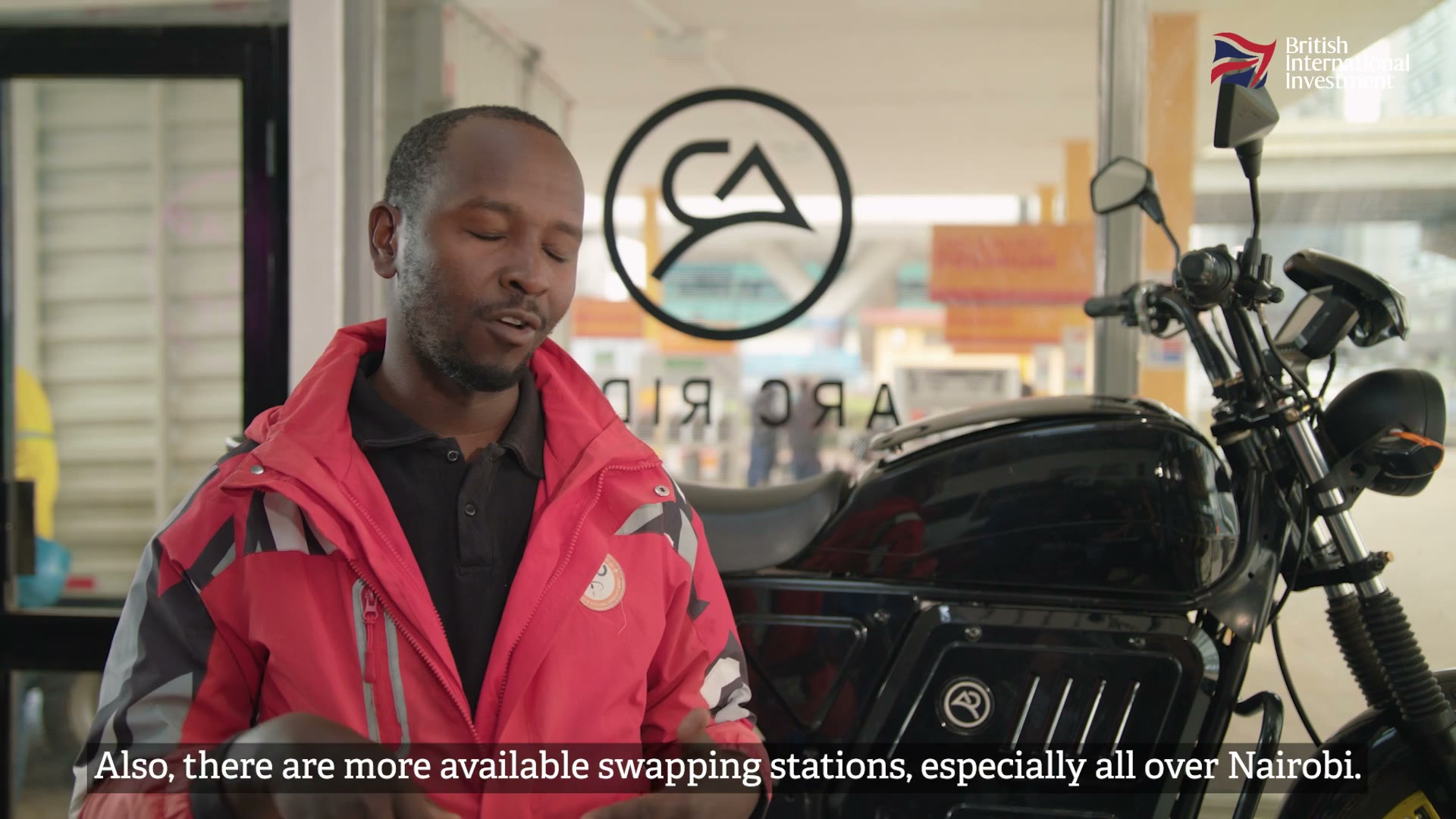 Still from Arc Ride, a film for British International Investment, Kenya
